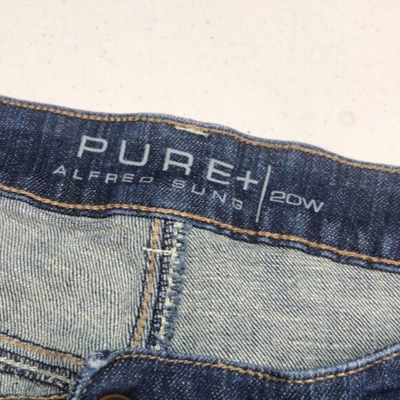 ALFRED SUNG VINTAGE WIDE LEG JEANS 20Wx30 ⭐ - Picture 2 of 9